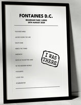 Fontaines D.C. 25th August 2024 Bramham Park Leeds - I Was There - Setlist