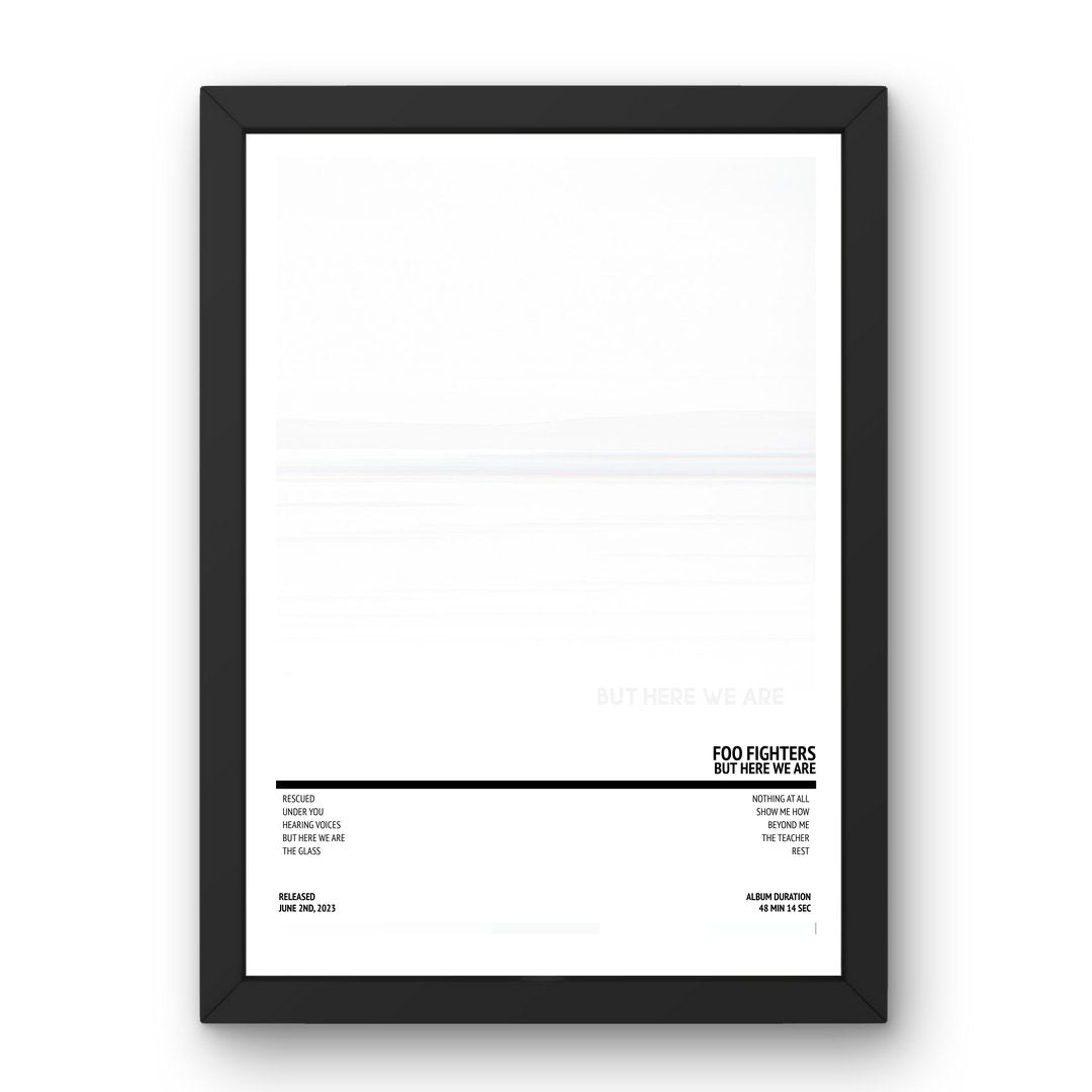 Foo Fighters - But Here We Are (2023) Poster - Setlist