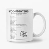 Foo Fighters Cardiff June 25 2024 Setlist Mug - Setlist