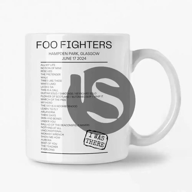 Foo Fighters Glasgow June 17 2024 Setlist Mug - Setlist