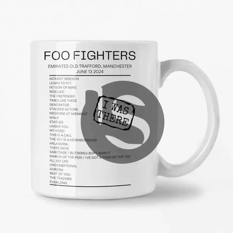 Foo Fighters Manchester June 13 2024 Setlist Mug - Setlist