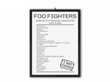 Foo Fighters Manchester June 15 2024 Replica Setlist - Setlist