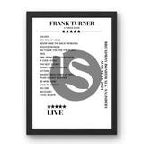 Frank Turner Broadway Boardwalk Salisbury 24 August 2024 Setlist Poster - Setlist