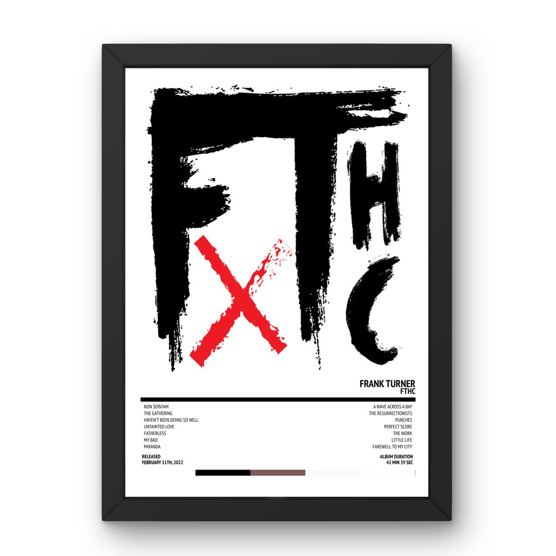 Frank Turner - FTHC (2022) Poster - Setlist