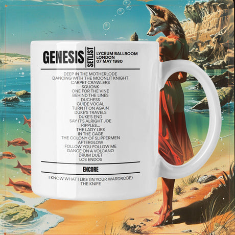 Genesis Lyceum Ballroom London May 07, 1980 Replica Setlist Mug - Setlist