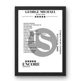 George Michael August 24, 2008 Earls Court London Setlist Poster - Setlist