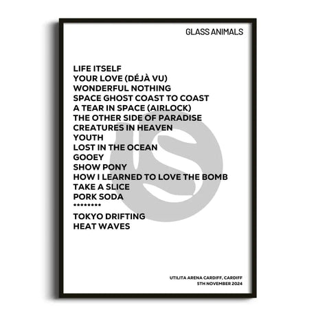 Glass Animals Cardiff 5th November 2024 - Gig Setlist - Setlist