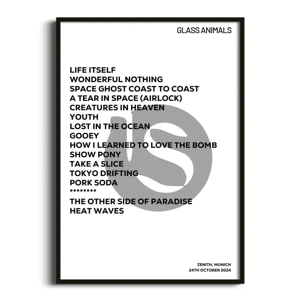 Glass Animals Munich 24th October 2024 - Gig Setlist - Setlist