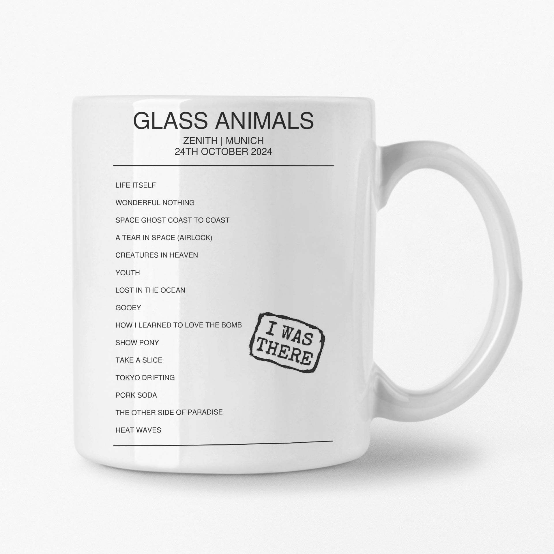 Glass Animals Tour of Earth Tour Mugs - Setlist