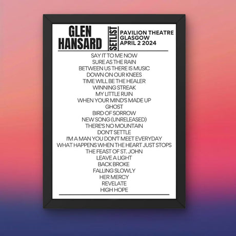 Glen Hansard Glasgow April 2024 Setlist - Setlist