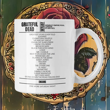 Grateful Dead London April 7, 1972 Replica Setlist Mug - Setlist