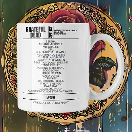 Grateful Dead London April 8, 1972 Replica Setlist Mug - Setlist