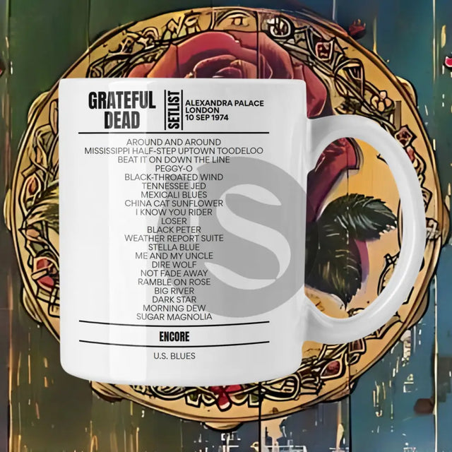 Grateful Dead London September 10, 1974 Replica Setlist Mug - Setlist