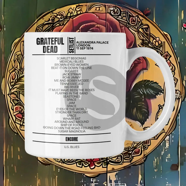 Grateful Dead London September 11, 1974 Replica Setlist Mug - Setlist