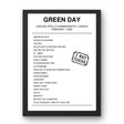 Green Day February 07, 2005 Carling Apollo Hammersmith London Setlist Poster - Setlist