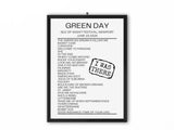 Green Day Isle Of Wight Festival 2024 Replica Setlist - Setlist