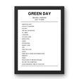 Green Day July 10, 2005 Balado Kinross Setlist Poster - Setlist