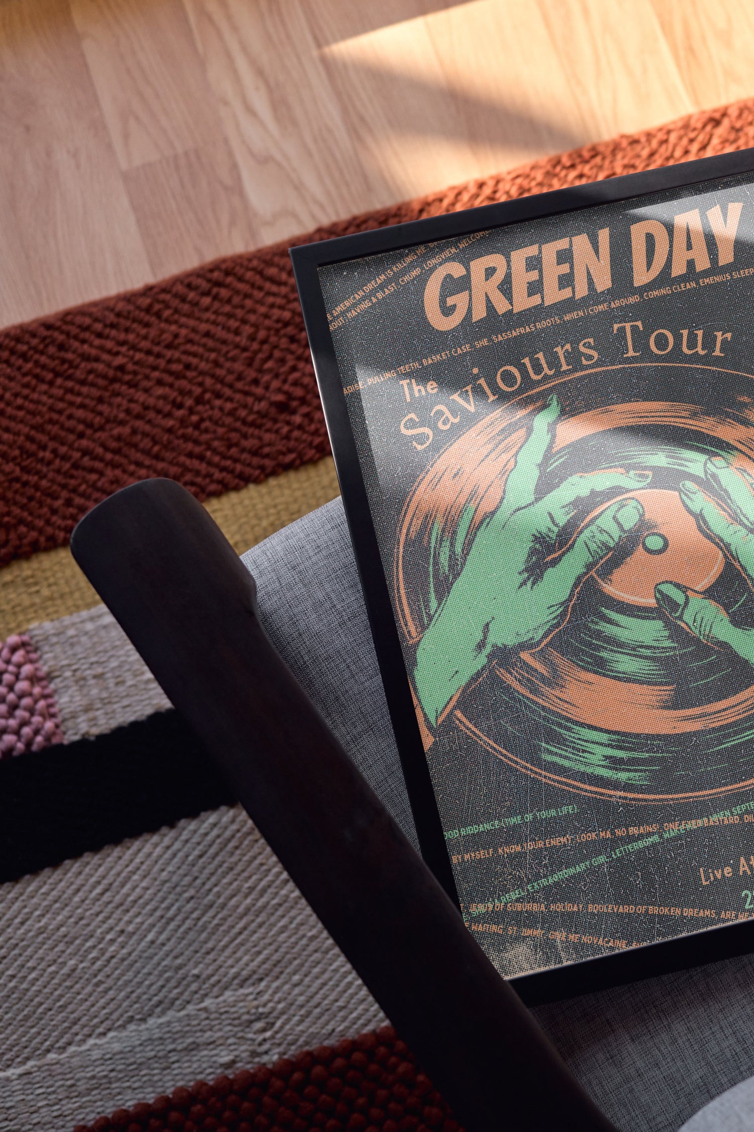 Green Day Saviours Tour 2024 Tour Poster By Setlist