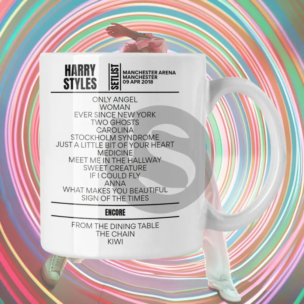 Harry Styles Manchester April 9 2018 Setlist Mug - Setlist