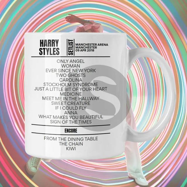 Harry Styles Manchester April 9 2018 Setlist Mug - Setlist