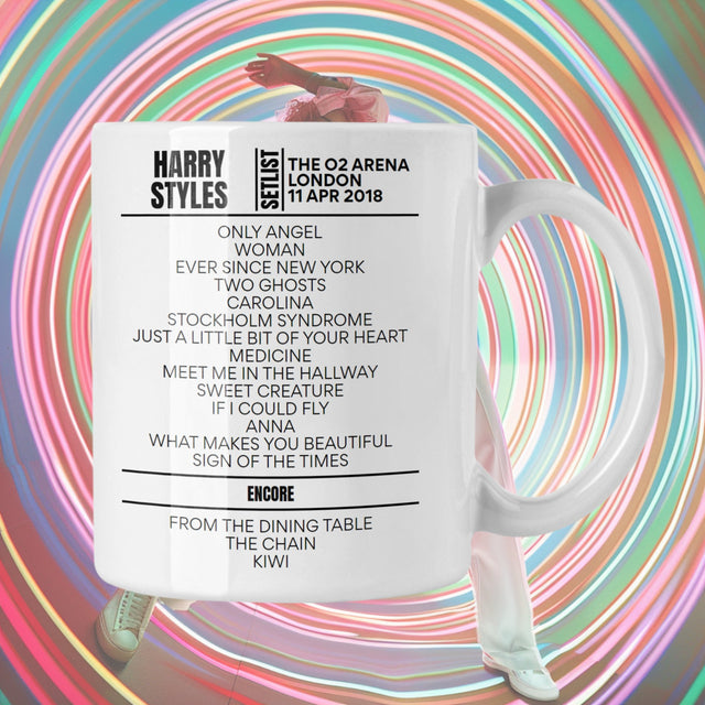 Harry Styles O2 Arena London April 11 2018 Setlist Mug - Setlist