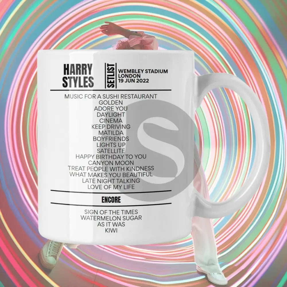 Harry Styles Wembley Stadium London June 19 2022 Setlist Mug - Setlist