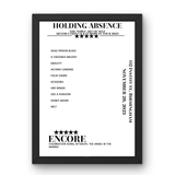 Holding Absence November 28, 2023 O2 Institute Birmingham Setlist Poster - Setlist