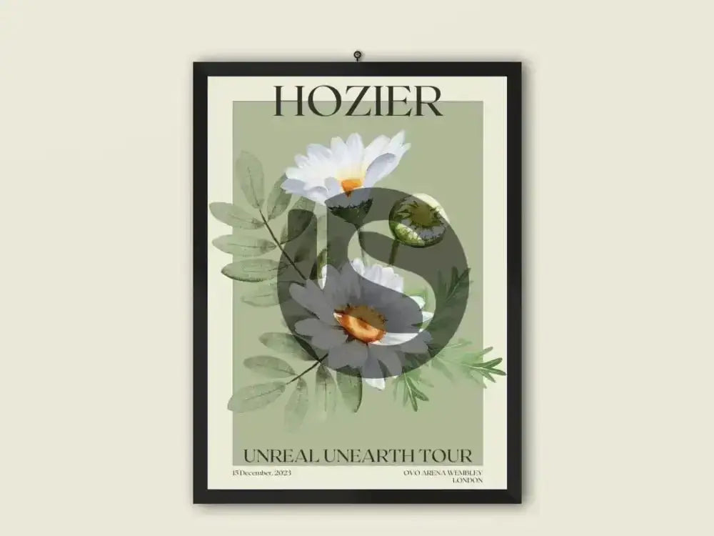 Hozier Unreal Earth Tour | OVO Arena Wembley | Tour Poster | Fan - Made | - Setlist