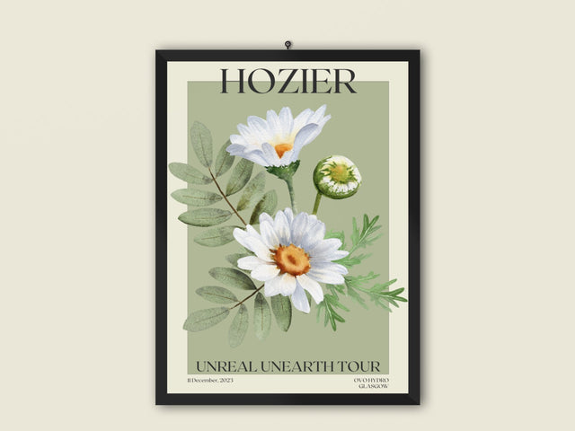 Hozier Unreal Earth Tour | OVO Hydro Glasgow | Tour Poster | Fan - Made | - Setlist