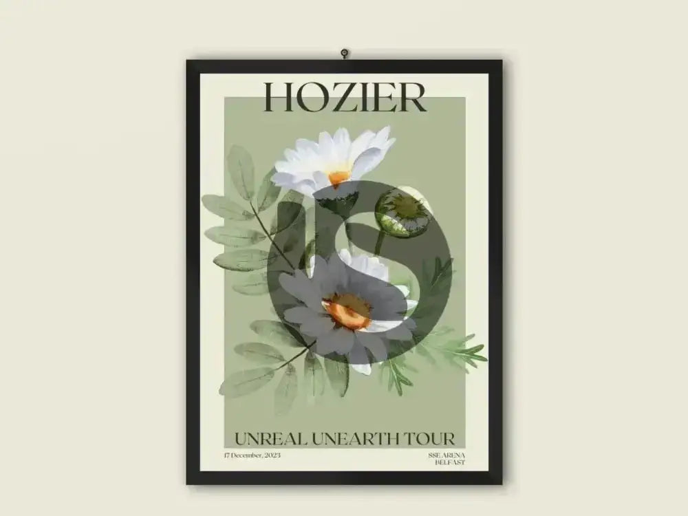 Hozier Unreal Earth Tour | SSE Arena Belfast | Tour Poster - Setlist