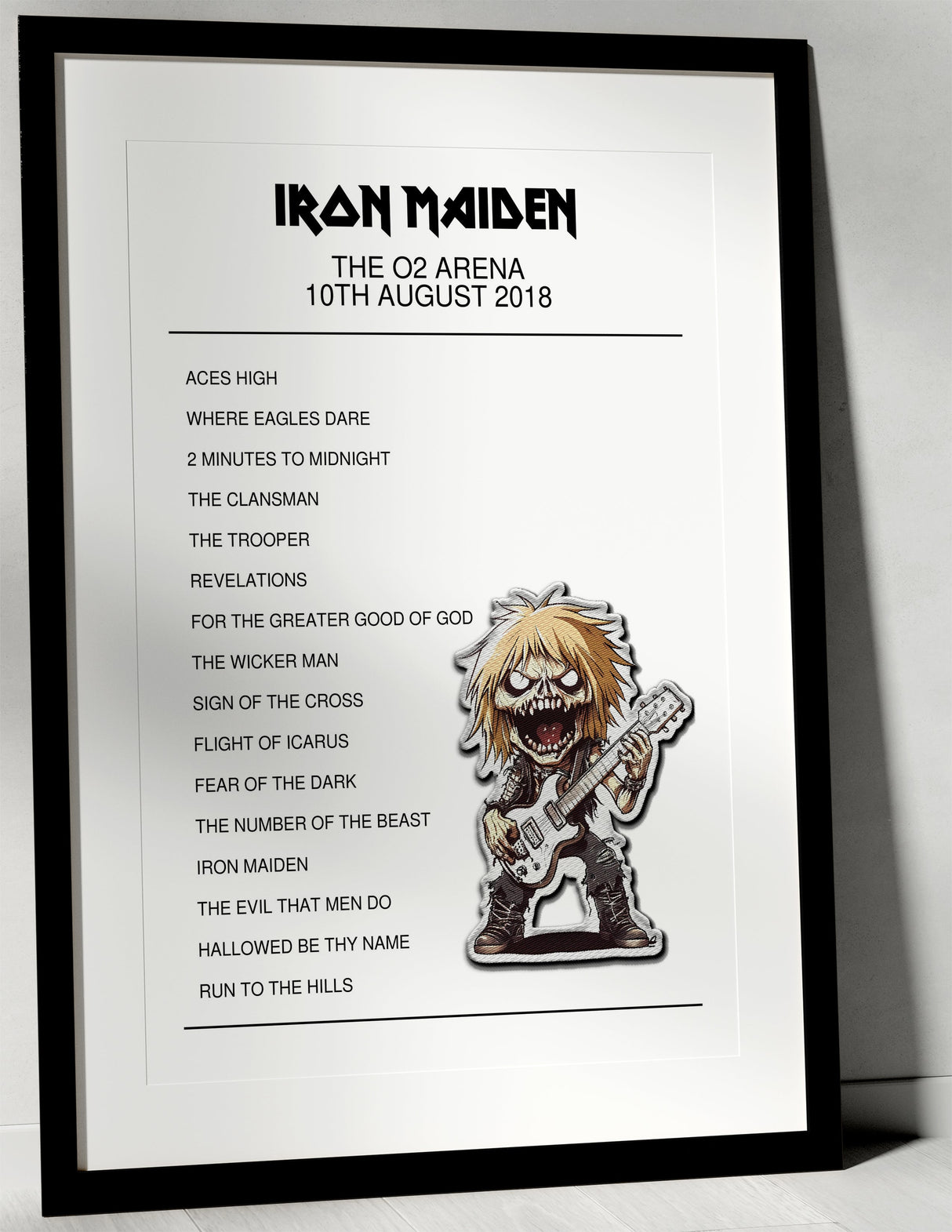 Iron Maiden 10th August 2018 The O2 Arena London I Was There - Setlist