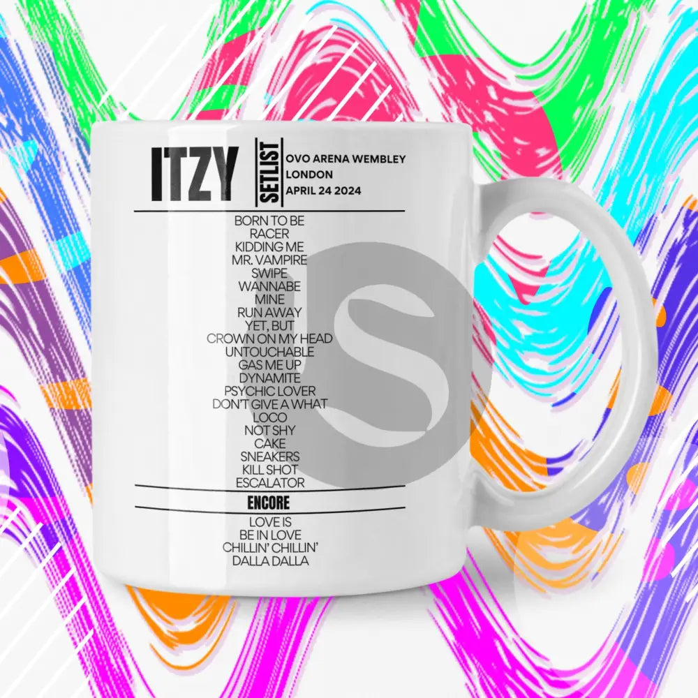 ITZY London April 24 2024 Replica Setlist Mug - Setlist