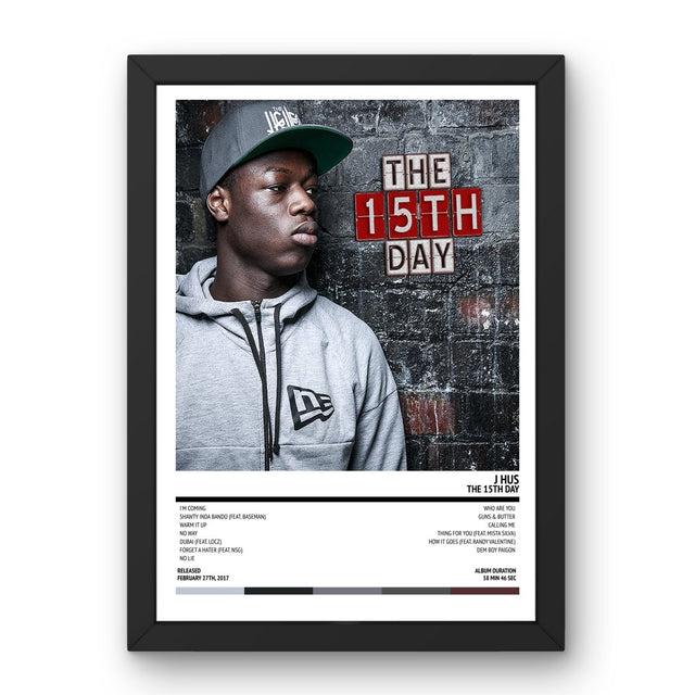 J Hus - The 15th Day (2017) Poster - Setlist