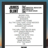 James Blunt Bristol March 2024 Setlist - Setlist