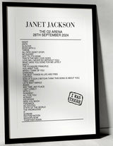 Janet Jackson 28th September 2024 The O2 Arena London I Was There - Setlist