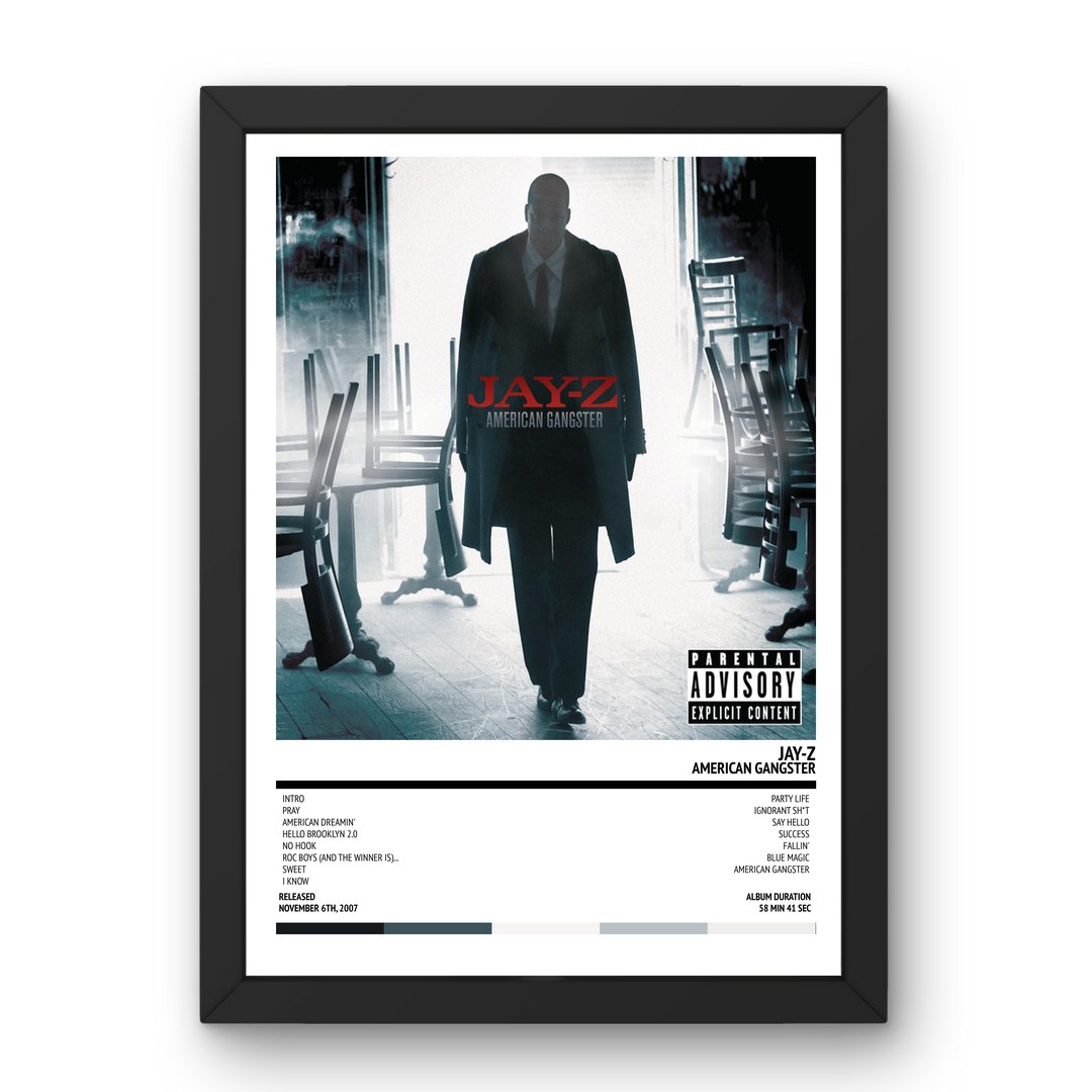 JAY - Z - American Gangster (2007) Poster - Setlist