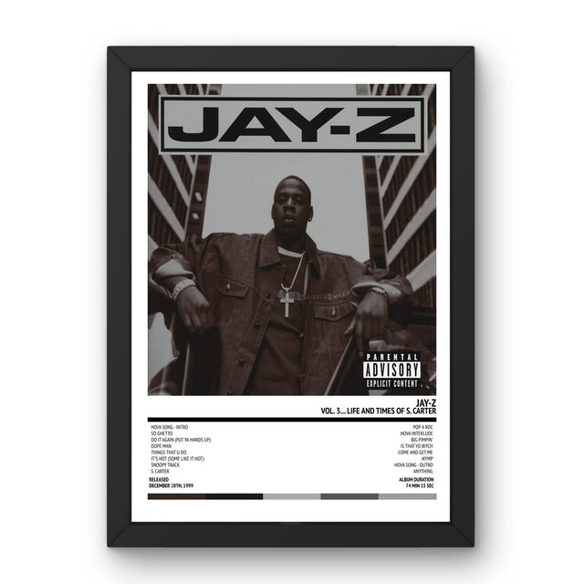 JAY - Z - Vol. 3... Life And Times Of S. Carter (1999) Poster - Setlist