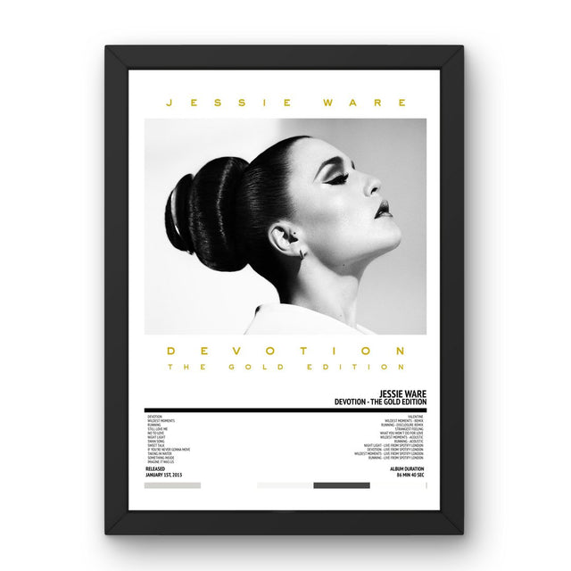 Jessie Ware - Devotion - The Gold Edition (2013) Poster - Setlist