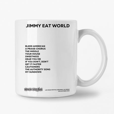 Jimmy Eat World Las Vegas 19th October 2024 Setlist Mug - Setlist