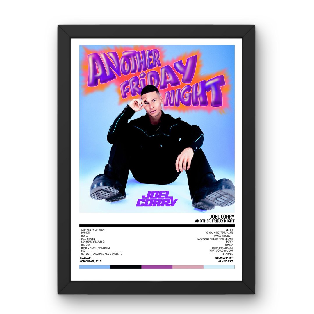 Joel Corry - Another Friday Night (2023) Poster - Setlist