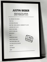 Justin Bieber 22nd February 2013 Manchester Arena Manchester I Was There - Setlist