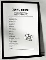 Justin Bieber 23rd October 2016 Manchester Arena Manchester I Was There - Setlist