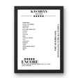 Kasabian Capital FM Arena Nottingham Nottingham 29 November 2014 Setlist Poster - Setlist