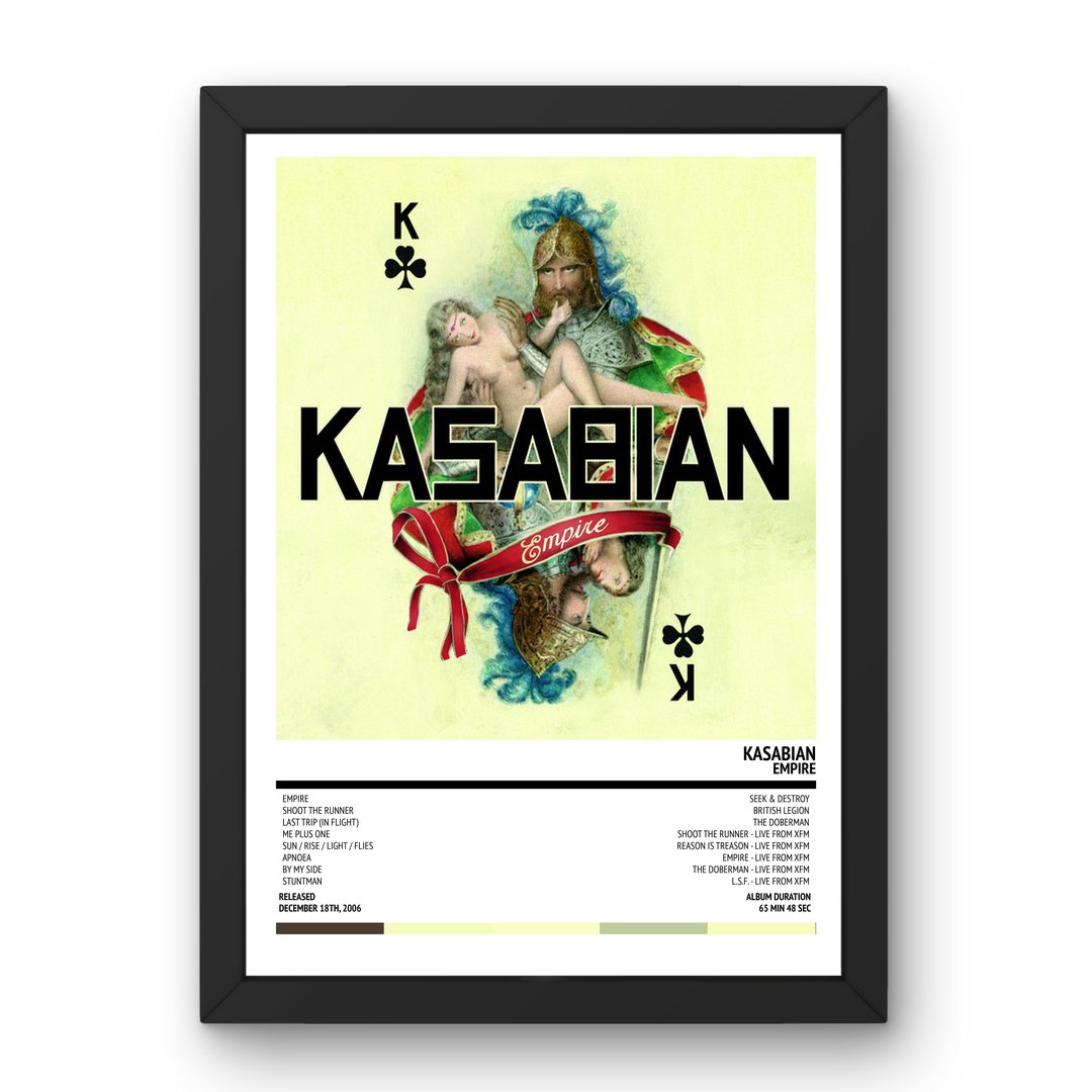 Kasabian - Empire (2006) Poster - Setlist