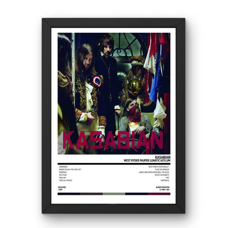 Kasabian - West Ryder Pauper Lunatic Asylum (2009) Poster - Setlist