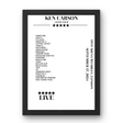 Ken Carson September 17, 2024 OVO Arena Wembley London Setlist Poster - Setlist