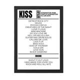 KISS Download Festival 2015 Replica Setlist - Setlist