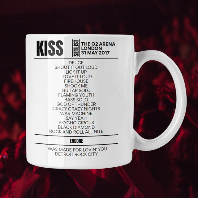 KISS London May 31, 2017 Replica Setlist Mug - Setlist