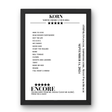 Korn September 14, 2024 iTHINK Financial Amphitheatre West Palm Beach Setlist Poster - Setlist