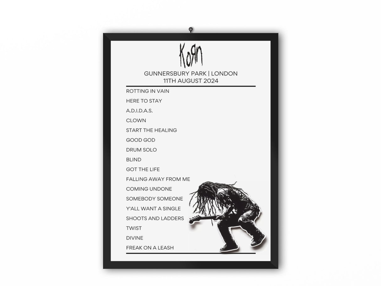 Korn - Sticker Setlist Bundles - Setlist